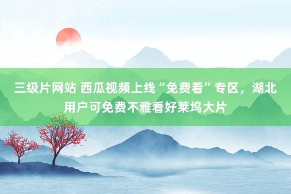 三级片网站 西瓜视频上线“免费看”专区，湖北用户可免费不雅看好莱坞大片